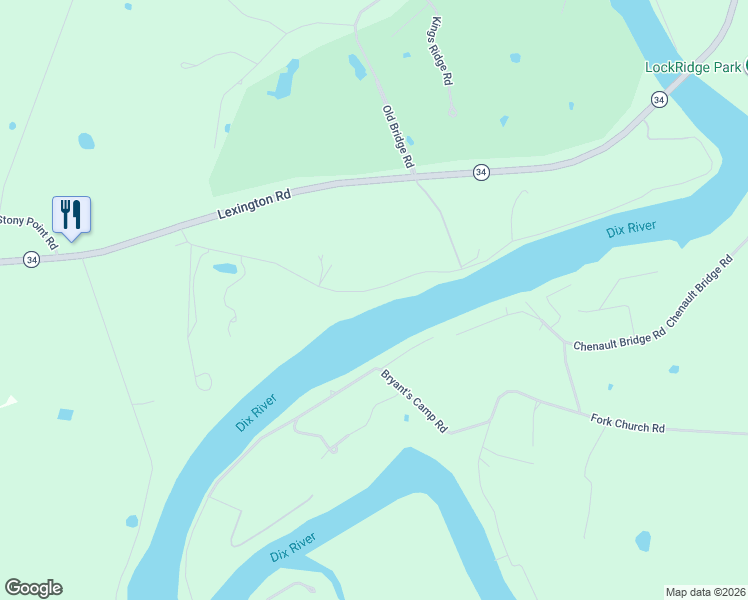 map of restaurants, bars, coffee shops, grocery stores, and more near 4742 Chenault Bridge Road in Danville