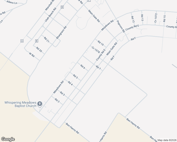 map of restaurants, bars, coffee shops, grocery stores, and more near 601 County Road East in Morganfield