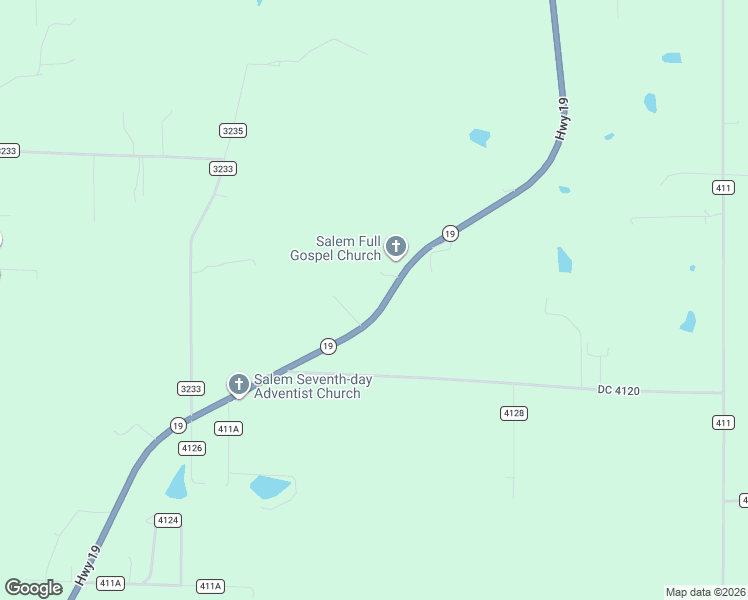 map of restaurants, bars, coffee shops, grocery stores, and more near 2893 Missouri 19 in Salem