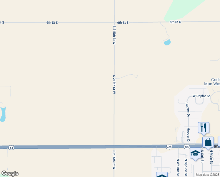 map of restaurants, bars, coffee shops, grocery stores, and more near in Goddard