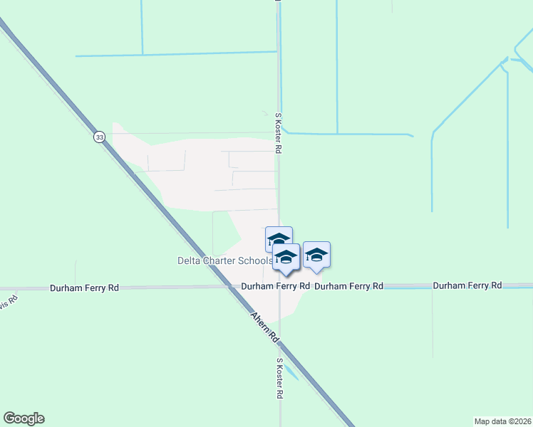 map of restaurants, bars, coffee shops, grocery stores, and more near 31145 South Koster Road in Tracy