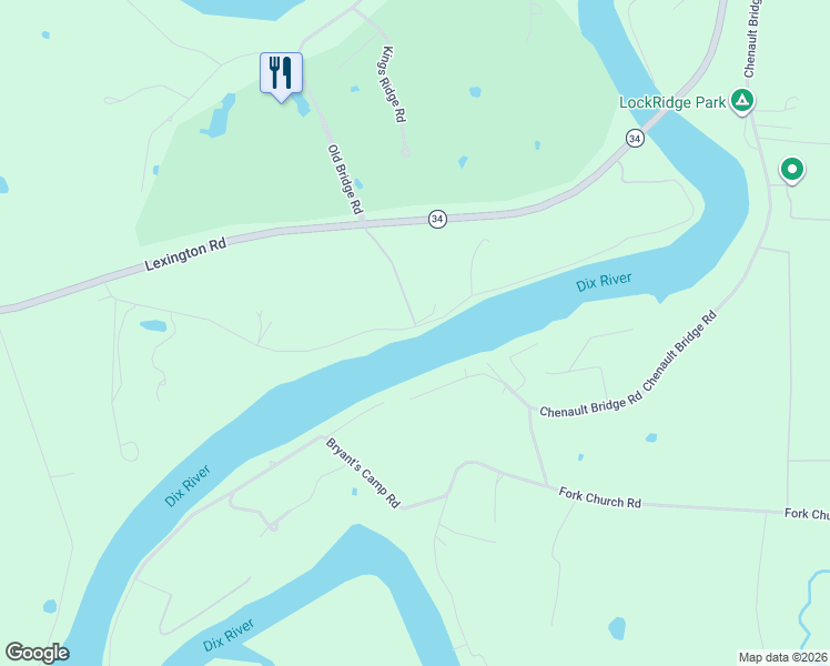 map of restaurants, bars, coffee shops, grocery stores, and more near 4960 Chenault Bridge Road in Danville