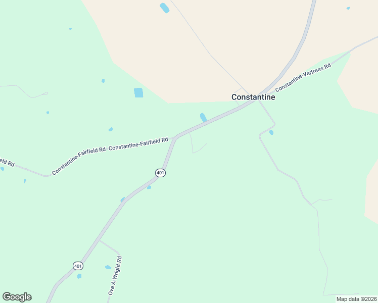 map of restaurants, bars, coffee shops, grocery stores, and more near 7456 State Highway 401 in Constantine