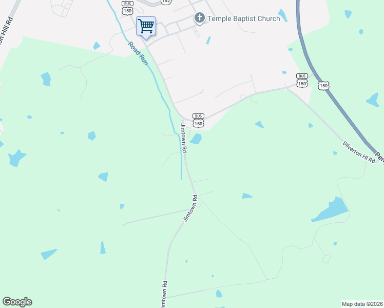 map of restaurants, bars, coffee shops, grocery stores, and more near 153 State Highway 1404 in Springfield