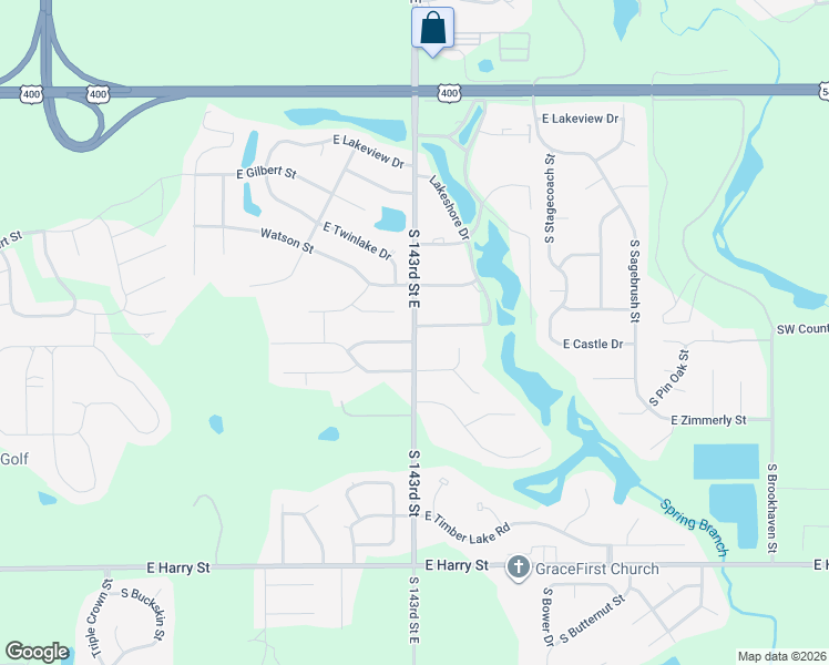 map of restaurants, bars, coffee shops, grocery stores, and more near 923-999 Springdale Dr in Wichita