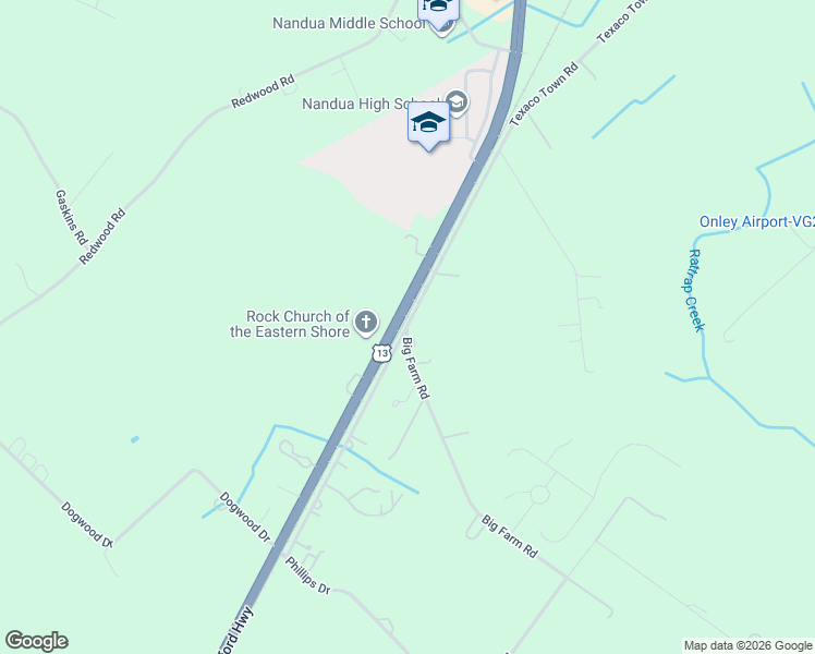 map of restaurants, bars, coffee shops, grocery stores, and more near 27073 Texaco Town Road in Melfa