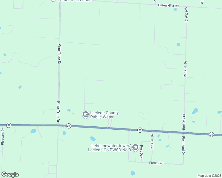 map of restaurants, bars, coffee shops, grocery stores, and more near 23400 Paradise Drive in Lebanon
