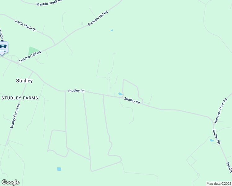 map of restaurants, bars, coffee shops, grocery stores, and more near 5160 Studley Road in Mechanicsville