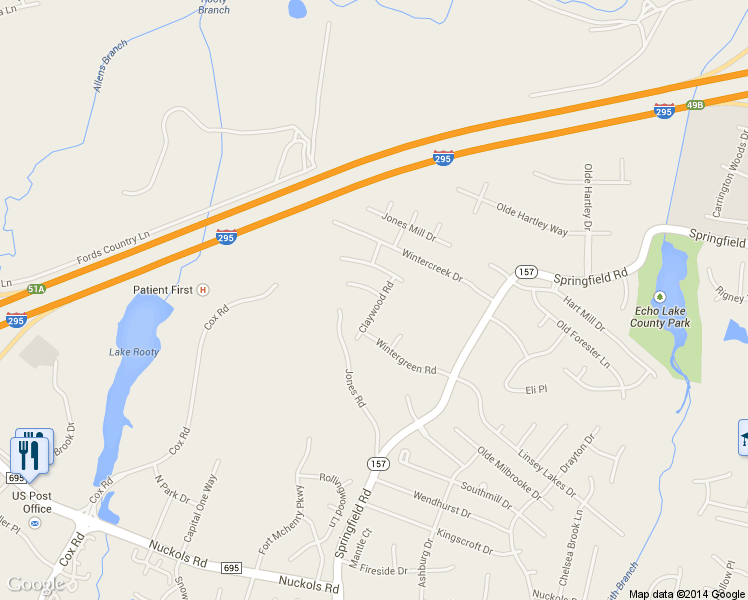 map of restaurants, bars, coffee shops, grocery stores, and more near 5601 Keelwood Court in Glen Allen