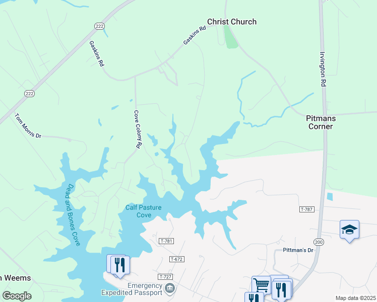 map of restaurants, bars, coffee shops, grocery stores, and more near 102-150 State Route 664 in Lancaster