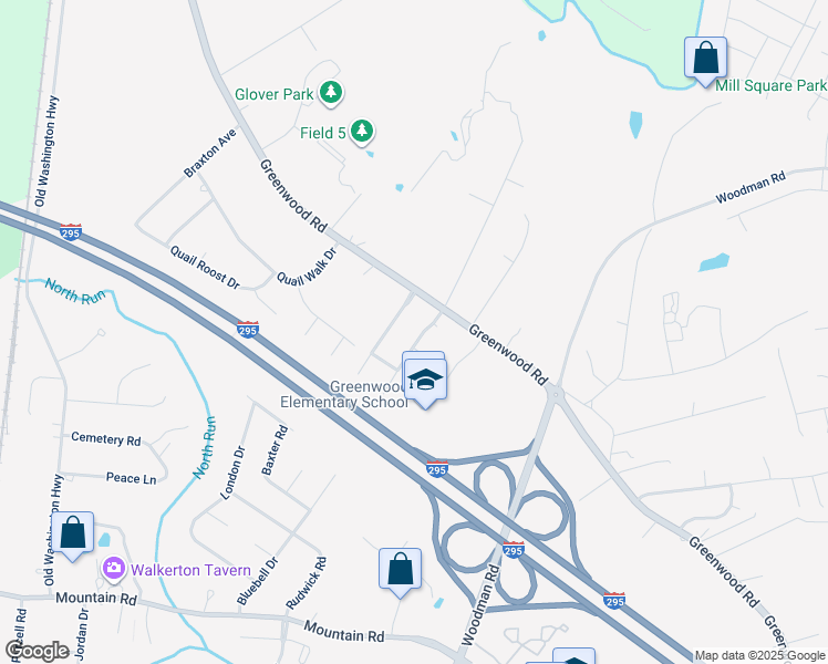 map of restaurants, bars, coffee shops, grocery stores, and more near 10944 Forest Trace Lane in Glen Allen