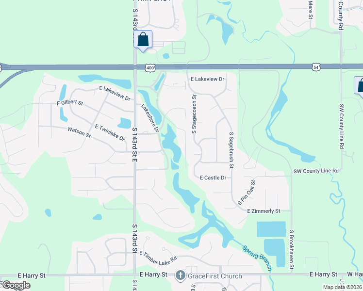 map of restaurants, bars, coffee shops, grocery stores, and more near 841 South Fairland Drive in Wichita