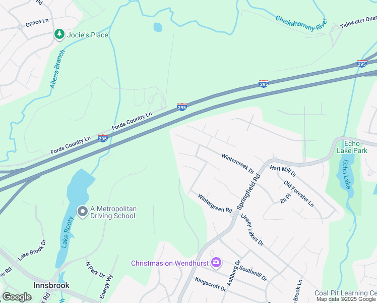 map of restaurants, bars, coffee shops, grocery stores, and more near 5508 Kimbermere Court in Glen Allen