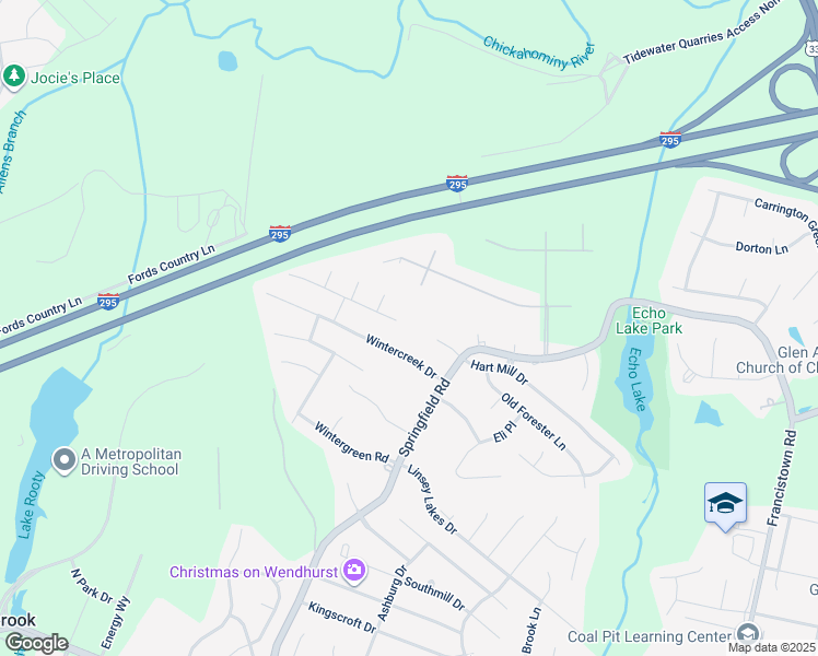 map of restaurants, bars, coffee shops, grocery stores, and more near 5532 Jones Mill Drive in Glen Allen