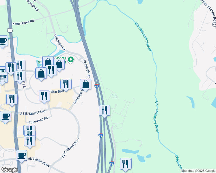 map of restaurants, bars, coffee shops, grocery stores, and more near 952 Wellston Court in Glen Allen