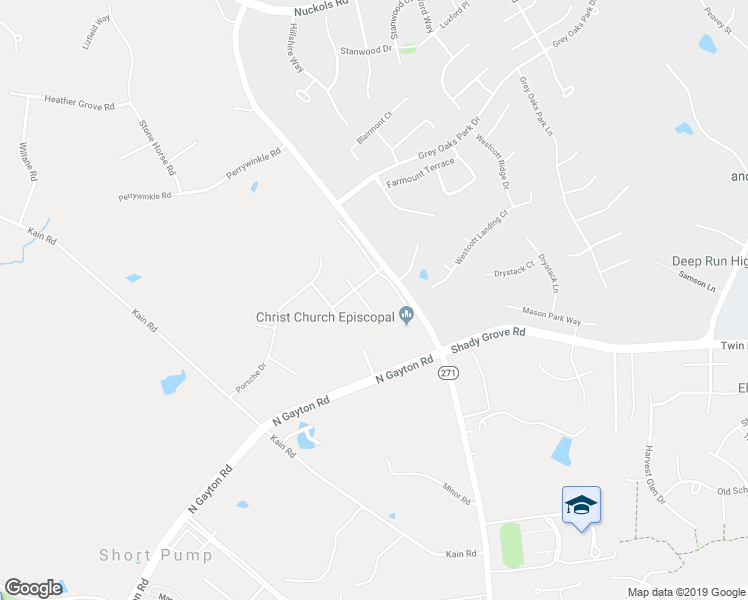 map of restaurants, bars, coffee shops, grocery stores, and more near 4909 Austin Healey Place in Glen Allen