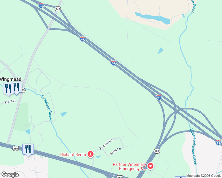 map of restaurants, bars, coffee shops, grocery stores, and more near 1791 Three Chopt Road in Henrico