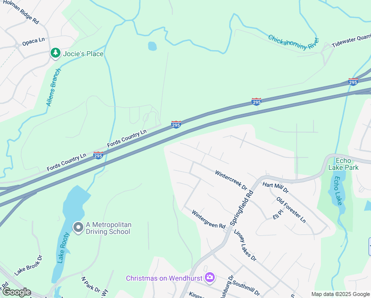 map of restaurants, bars, coffee shops, grocery stores, and more near 5409 Jones Mill Drive in Glen Allen