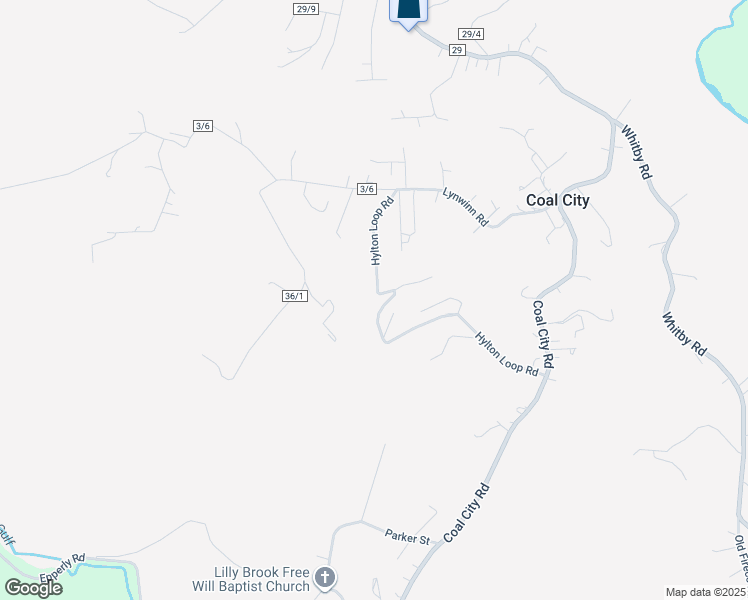 map of restaurants, bars, coffee shops, grocery stores, and more near 415 Hylton Loop Road in Coal City