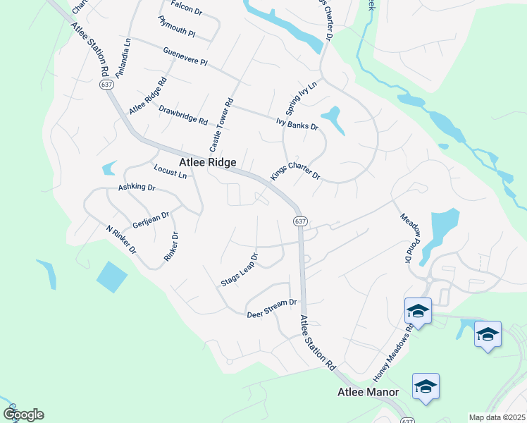 map of restaurants, bars, coffee shops, grocery stores, and more near 9343 Berry Farm Court in Mechanicsville