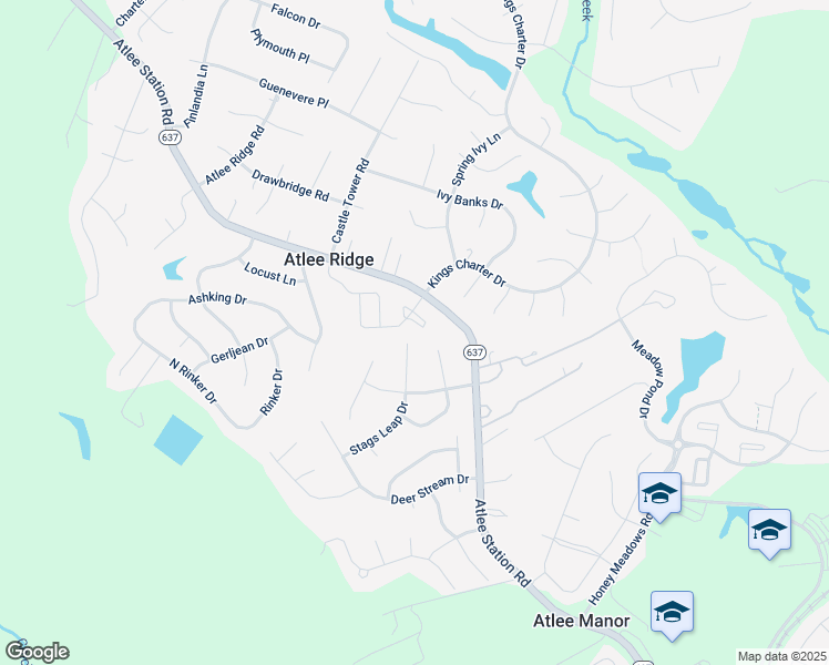 map of restaurants, bars, coffee shops, grocery stores, and more near 9343 Berry Farm Court in Mechanicsville