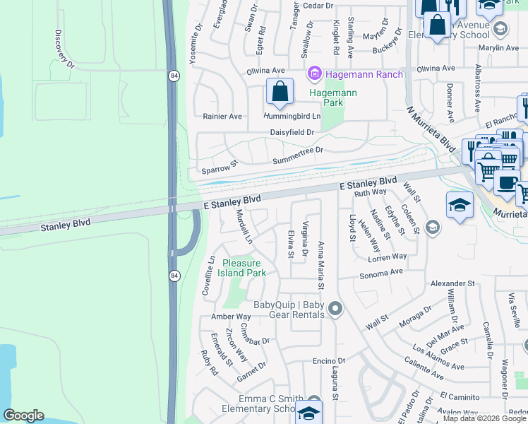 map of restaurants, bars, coffee shops, grocery stores, and more near 251 Soapstone Com in Livermore