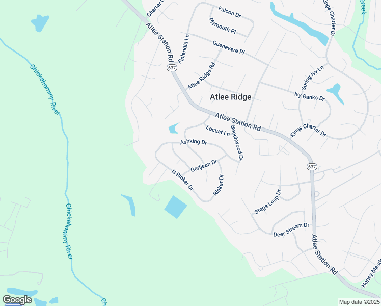 map of restaurants, bars, coffee shops, grocery stores, and more near 10085 Aragon Drive in Mechanicsville