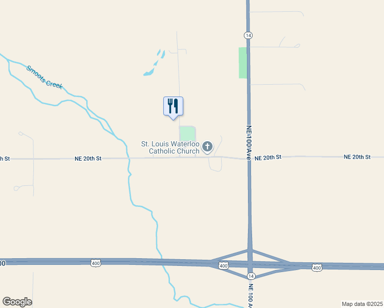 map of restaurants, bars, coffee shops, grocery stores, and more near 9724 Northeast 20th Street in Murdock
