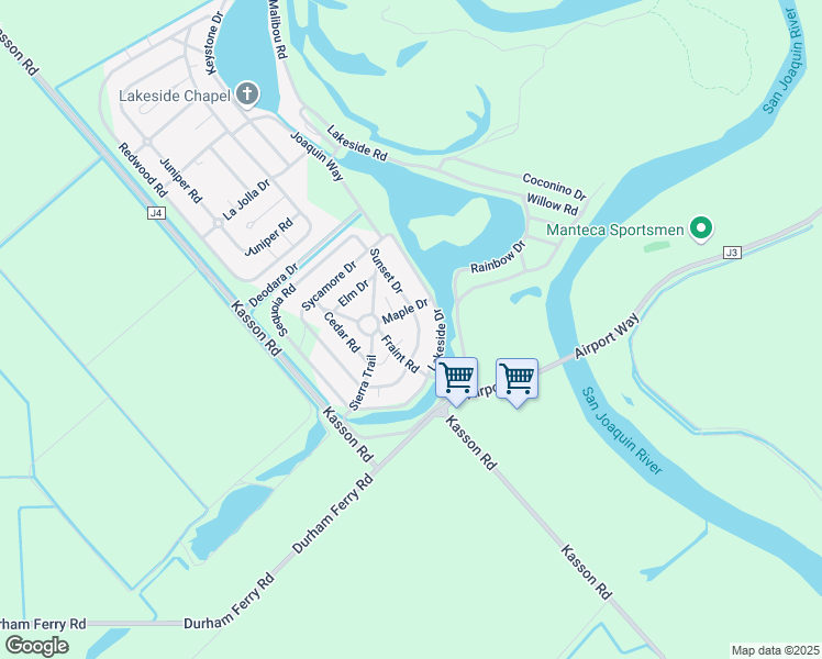 map of restaurants, bars, coffee shops, grocery stores, and more near 30000 Kasson Road in Tracy