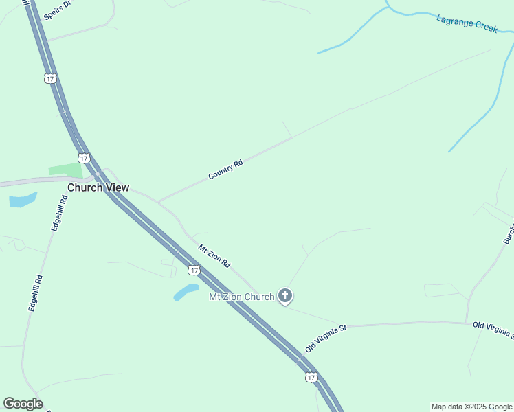 map of restaurants, bars, coffee shops, grocery stores, and more near 316 Country Road in Church View
