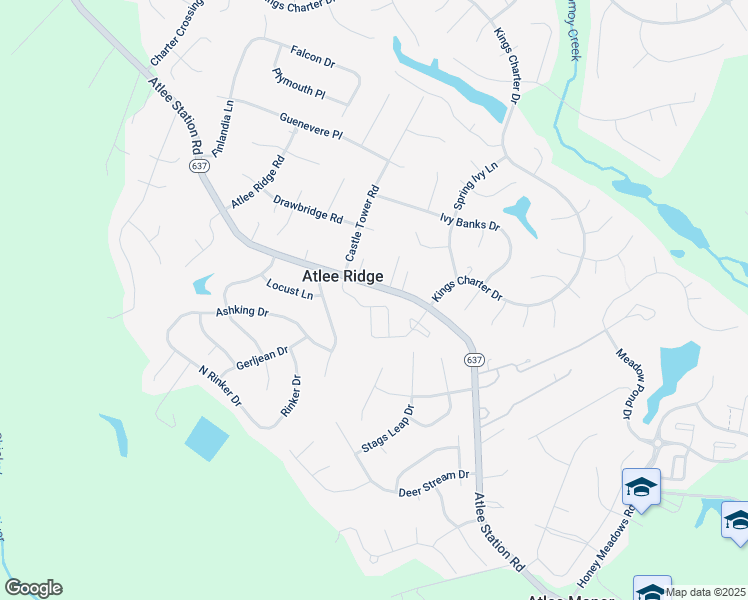 map of restaurants, bars, coffee shops, grocery stores, and more near 10112 Forrest Patch Drive in Mechanicsville