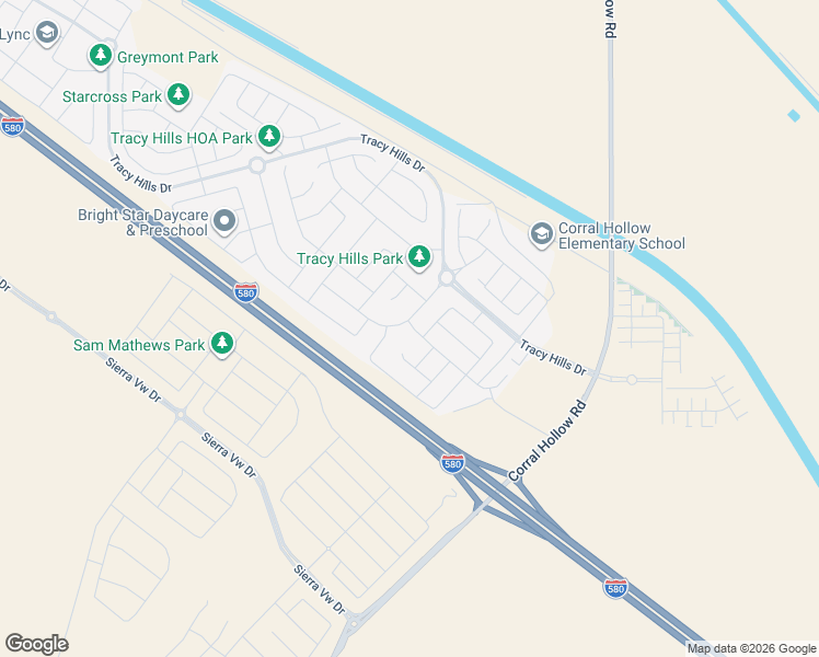 map of restaurants, bars, coffee shops, grocery stores, and more near 7133 Sacramento Drive in Tracy
