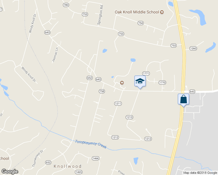 map of restaurants, bars, coffee shops, grocery stores, and more near 8315 New Ashcake Road in Mechanicsville
