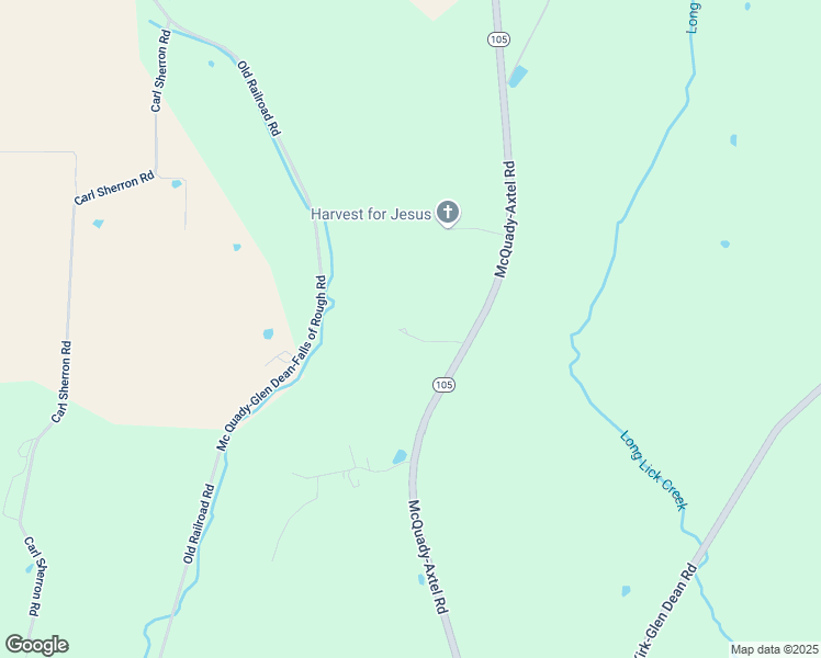 map of restaurants, bars, coffee shops, grocery stores, and more near McQuady-Axtel Road in Falls of Rough
