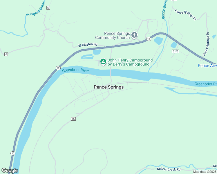 map of restaurants, bars, coffee shops, grocery stores, and more near in Pence Springs