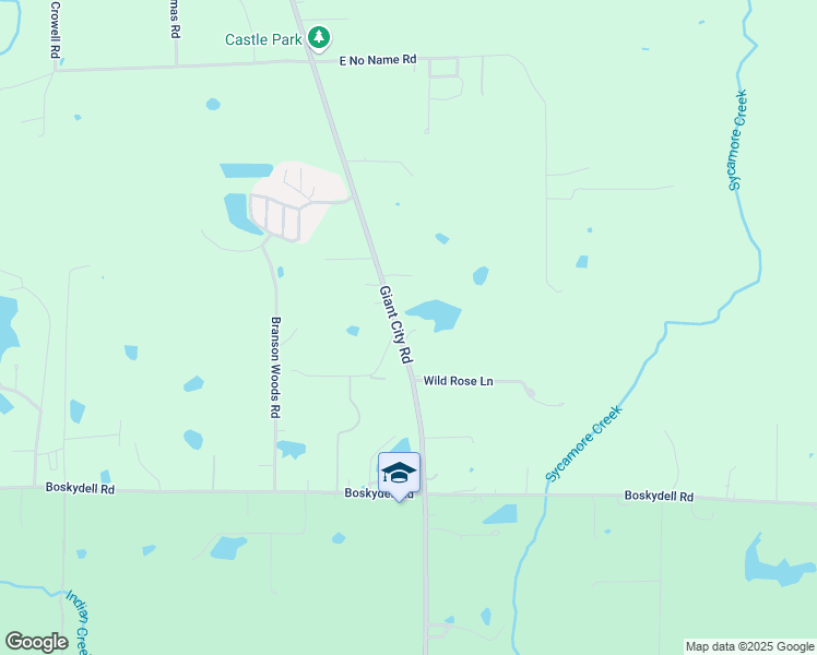 map of restaurants, bars, coffee shops, grocery stores, and more near 6448 Giant City Road in Carbondale
