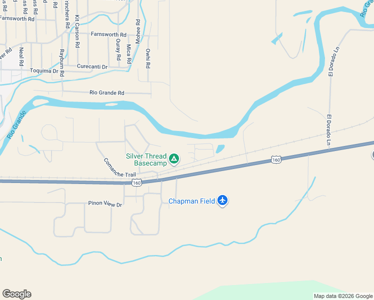 map of restaurants, bars, coffee shops, grocery stores, and more near 35 Colorado Court in South Fork