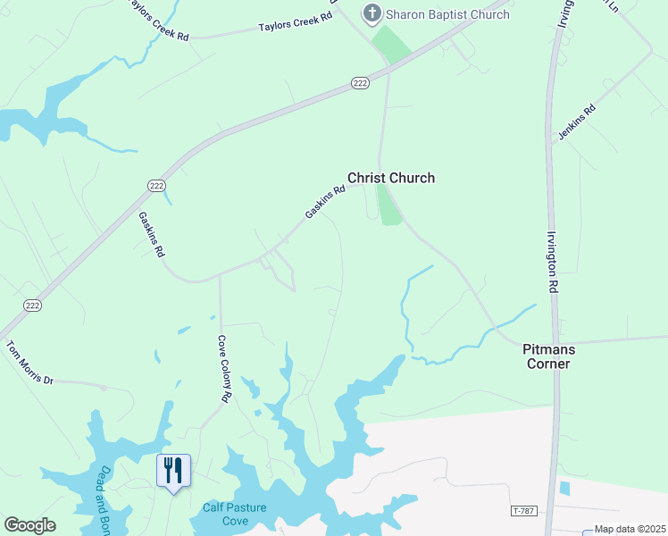 map of restaurants, bars, coffee shops, grocery stores, and more near 131 Greentown Road in Weems