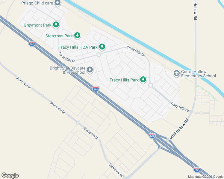 map of restaurants, bars, coffee shops, grocery stores, and more near 2665 Luna Avenue in Tracy