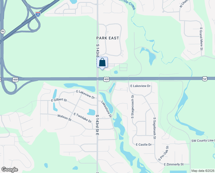 map of restaurants, bars, coffee shops, grocery stores, and more near 555 S Springlake Ln in Wichita
