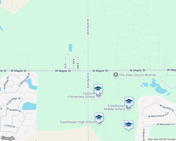 map of restaurants, bars, coffee shops, grocery stores, and more near in Sedgwick County