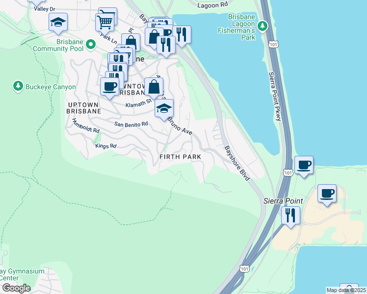 map of restaurants, bars, coffee shops, grocery stores, and more near 243 Annis Road in Brisbane