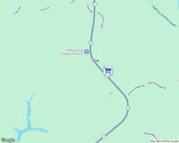 map of restaurants, bars, coffee shops, grocery stores, and more near 178 Eureka Road in Zoe