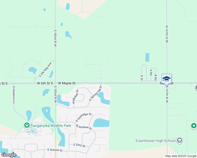 map of restaurants, bars, coffee shops, grocery stores, and more near 18334 West Maple Street in Goddard