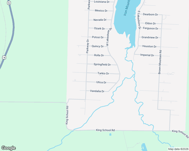 map of restaurants, bars, coffee shops, grocery stores, and more near 519 Tarkio Drive in Bismarck