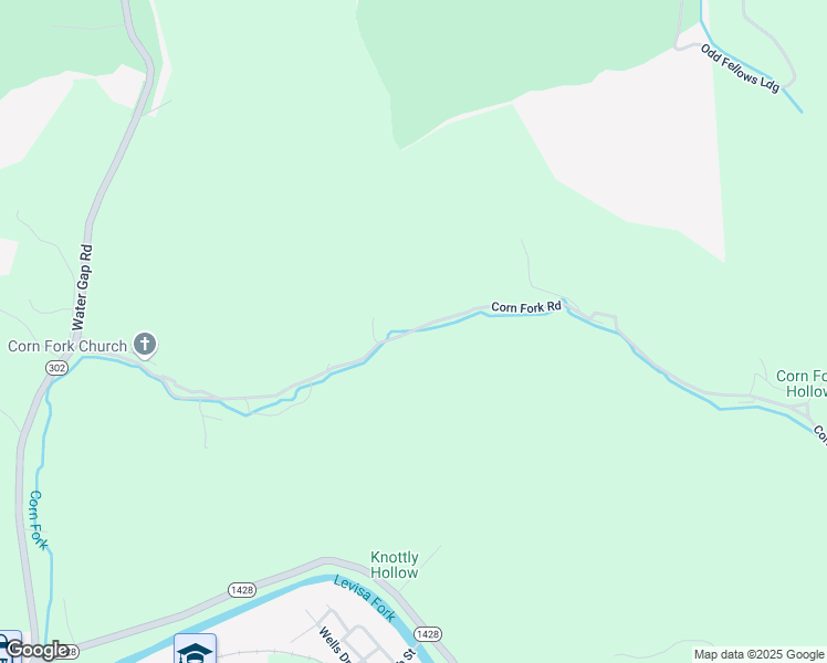 map of restaurants, bars, coffee shops, grocery stores, and more near Corn Fork Road in Prestonsburg