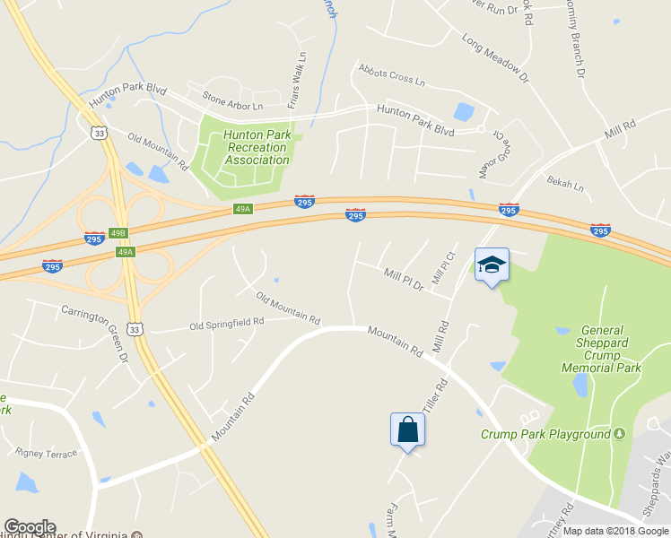 map of restaurants, bars, coffee shops, grocery stores, and more near 11030 Slenderleaf Drive in Glen Allen