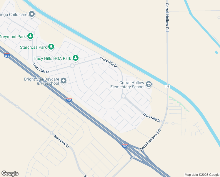map of restaurants, bars, coffee shops, grocery stores, and more near 7040 Carrera Place in Tracy