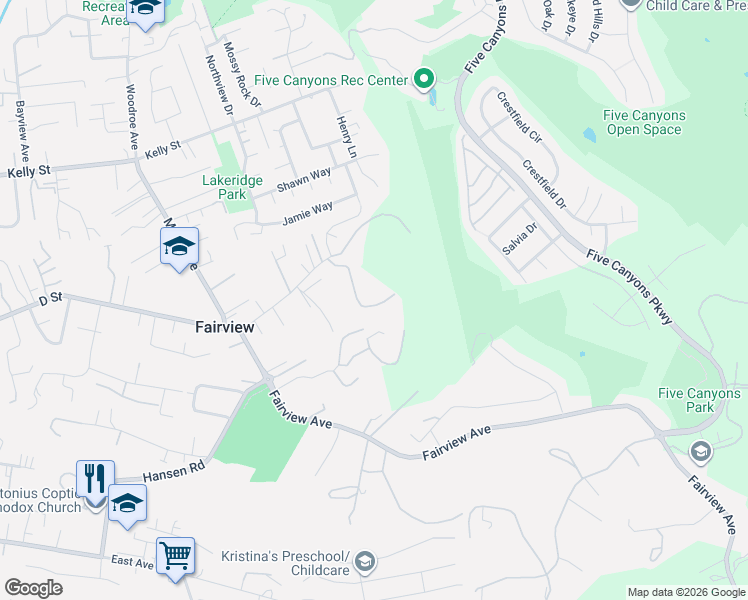 map of restaurants, bars, coffee shops, grocery stores, and more near 24392 Machado Court in Hayward
