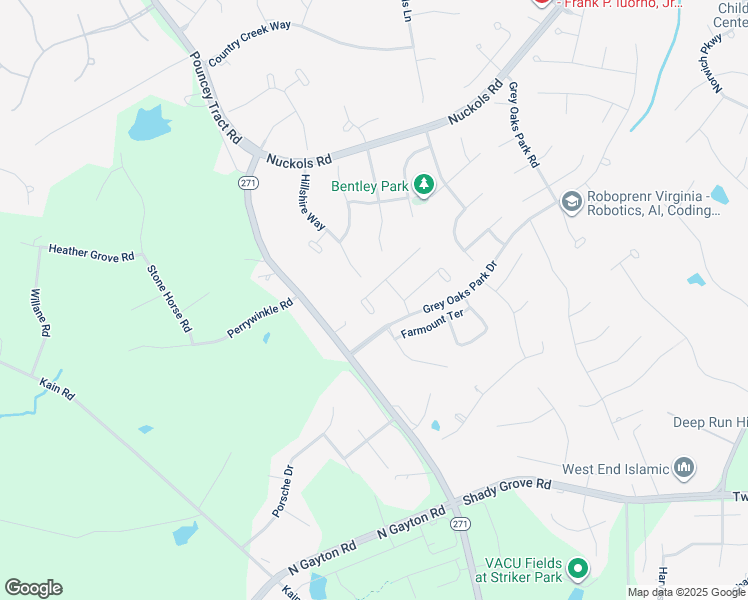 map of restaurants, bars, coffee shops, grocery stores, and more near 12109 Blairmont Court in Glen Allen